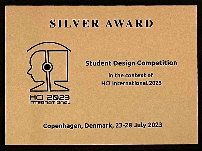 Student Design Competition SILVER Award. Details in text following the image.